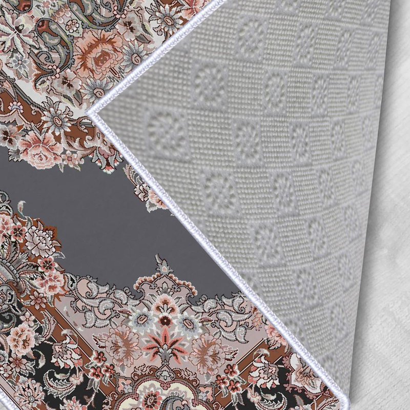Tapis d'entrée élégant, 2,6 x 9,8 pieds | 100% polyester, 650 g / m², hauteur du velours: 0,3 pouce | Pois antibactérien antidérapant en PVC | Lavable à la machine, impression numérique 3D, idéale pour les espaces de vie modernes