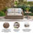 Danny Outdoor Loveseat With Cushion