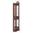 Lighted Corner Curio, Walnut, Adjustable Shelves (Bulb Not Included)