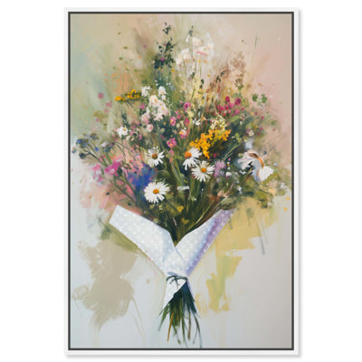 Art floral floral sur toile Bouquet de fleurs sauvages par Art Remedy