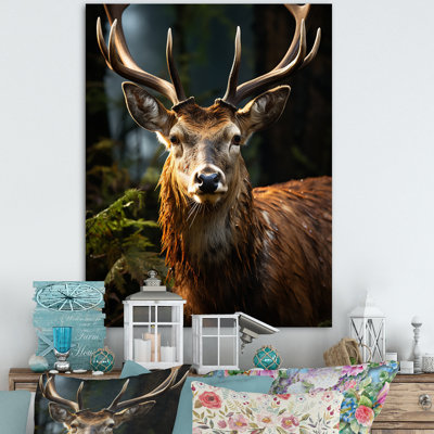 Badina " Brown Deer Portrait Vibrant II "