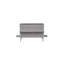 Grand lit escamotable avec port USB et tablettes amovibles de chaque côté, lit escamotable en pin massif pour bureau à domicile, chambre d'amis, gris-1606815713