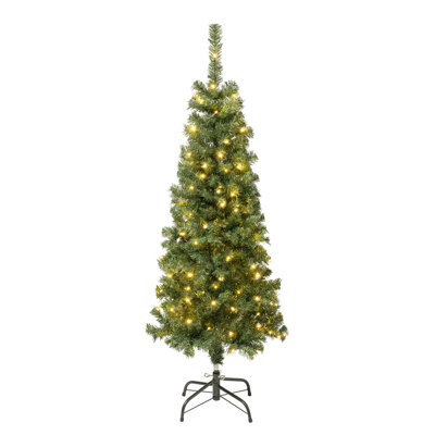 Pre-lit Artificial Linden Spruce Tree