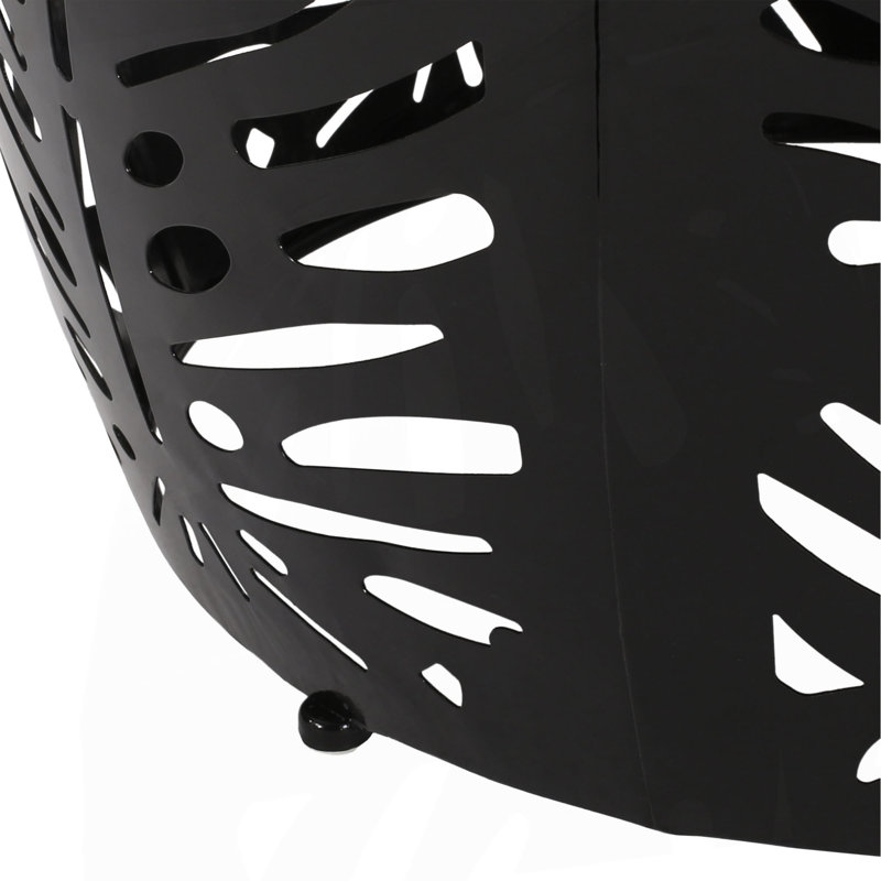 Metal End Table -Large, Black