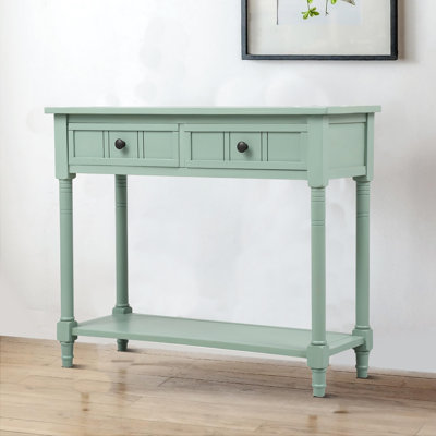 Ayumi 35.43" Wide 2 Drawer Pine Wood Buffet Table by Charlton Home