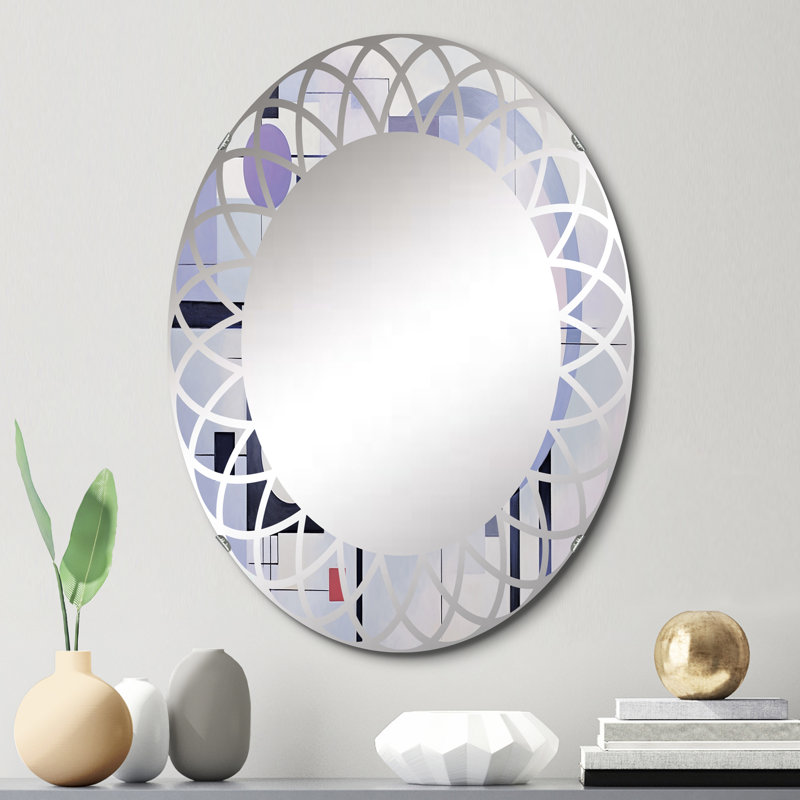 Annjulie - Miroir mural moderne ovale, 30 po x 20 po