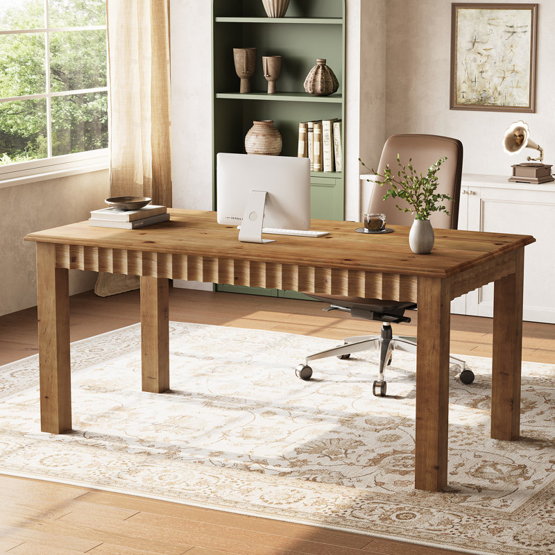 Solid Wood Computer Desk