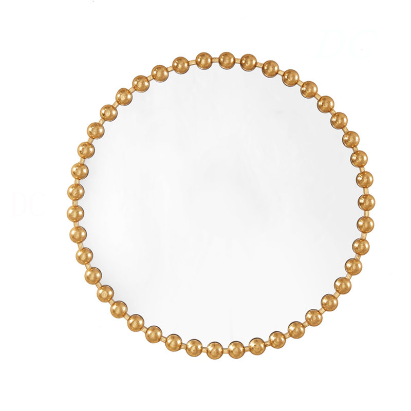 Miroir mural rond 36 po, 36,03 po x 36,02 po, Gold