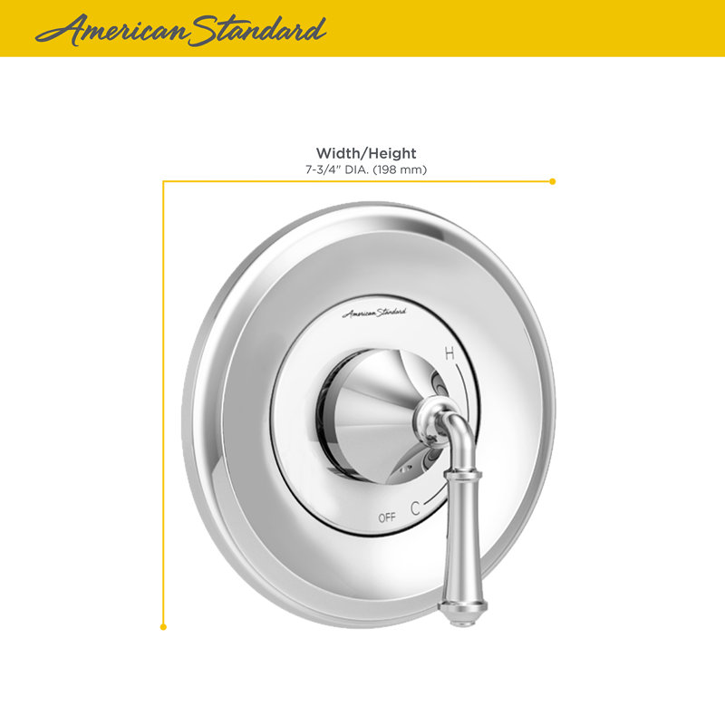 Garniture de robinet de douche à contrôle de volume avec cartouche Delancey, Nickel brossé