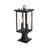 Mershon 7 Inch Outdoor Post Light in Black