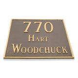 Classic Square 2 Line Address Plaque