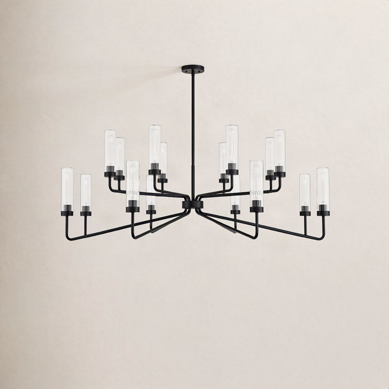 Jonze 16-Light Chandelier, Matte Black