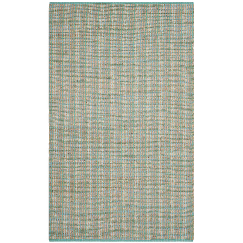 Erlandson Striped Hand Woven Area Rug, Rectangle 122 x 183 cm