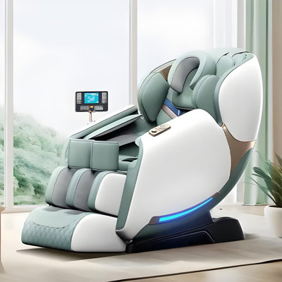 Fauteuil de massage électrique multifonctionnel ergonomique vert