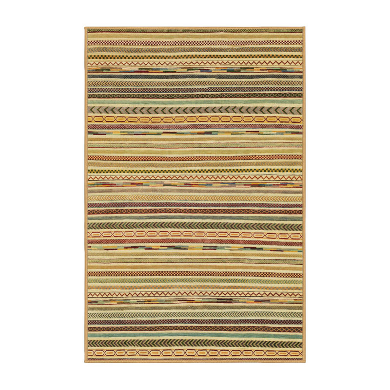 Abstract Indoor Rug, Rectangle 2' x 4'