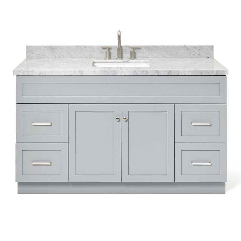 Ensemble de meuble-lavabo simple 61 po Hamlet, Gris