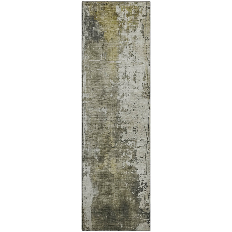 Premium Machine Washable Baford AMF1649 Abstract Rug, Runner 2'3" x 7'6"