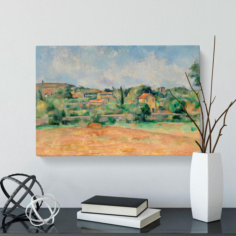 The Red Earth by Paul Cezanne - Wrapped Canvas Painting, 35cm H x 50cm W x 3cm D