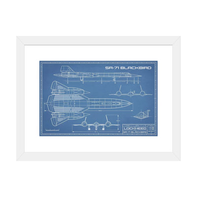 « SR-71 »-plan d’un avion d’espion-dessin imprimé