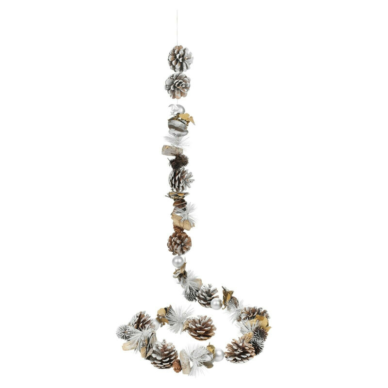 150cm Faux Wood Chip / Wood Curl Garland, Natural White