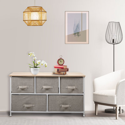 Commode combinée 5 tiroirs l 39,4 po