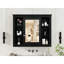Armoire de salle de bain 35 po x 28 po avec miroir - Armoire murale polyvalente et élégante