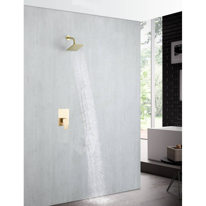 All-In-One Kit with Rough in-Valve, Brushed Gold