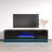 70.9" Modern TV Stand with Electric Fireplace, High Gloss Finish, Media Storage-67986063