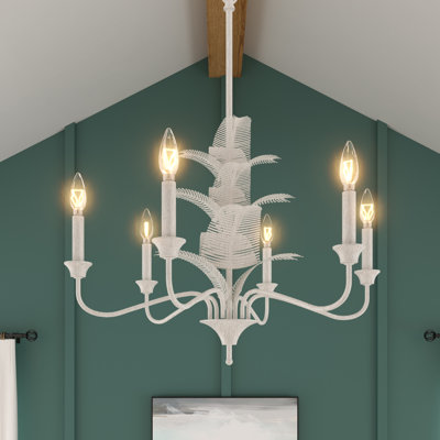 Lustre classique / traditionnel en acier à 6 lumières à intensité variable Furiel