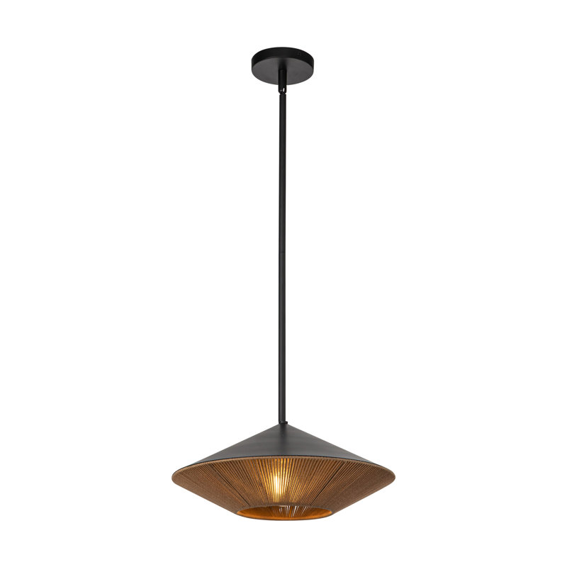 Keaz 1 - Light Single Pendant, Matte Black