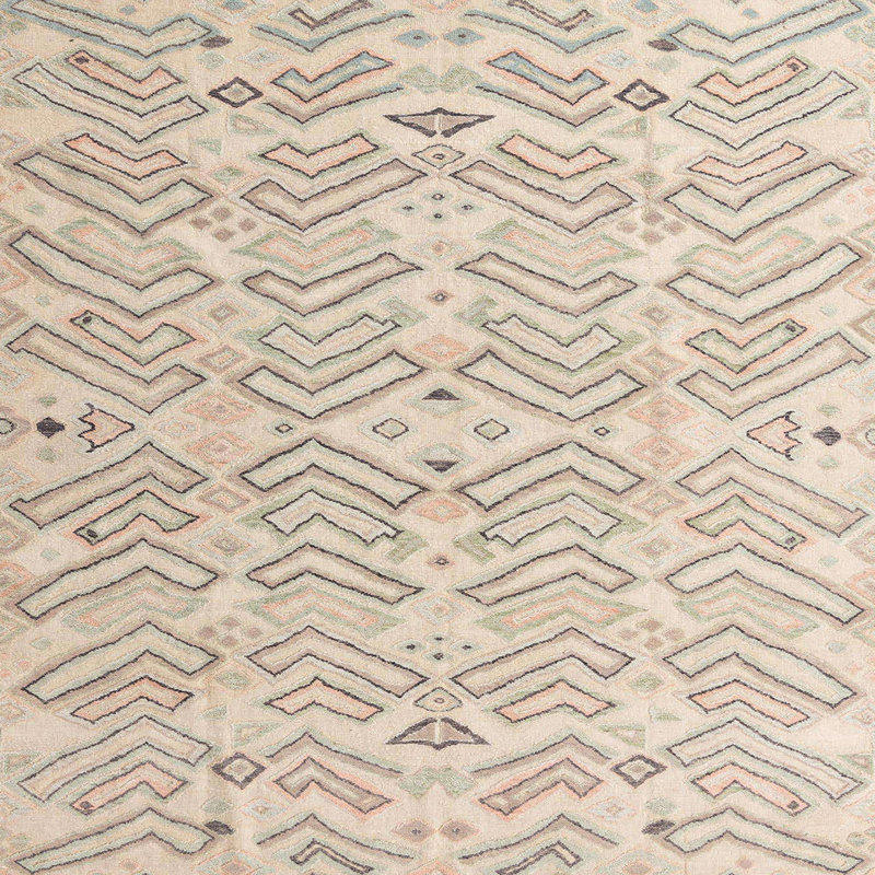Tapis abstrait moderne 4775, Carré 7 pi