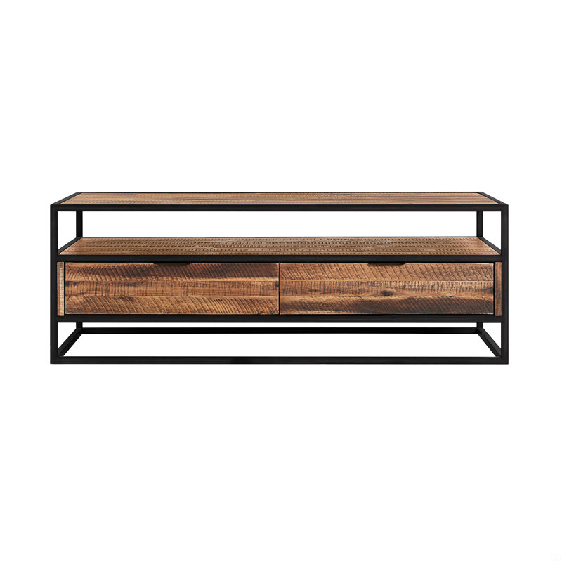 Table basse rectangulaire avec tablette
