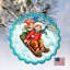Holiday Splendor 4'' Handmade Glass Holiday Shaped Ornament