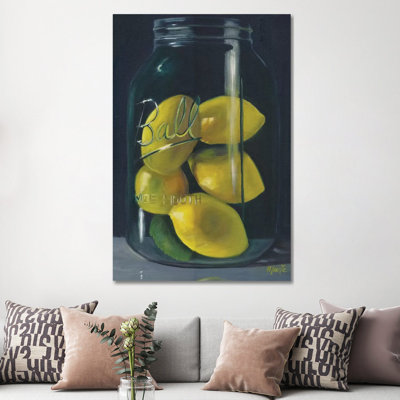 Lemons by Marnie Bourque - Wrapped Canvas Print