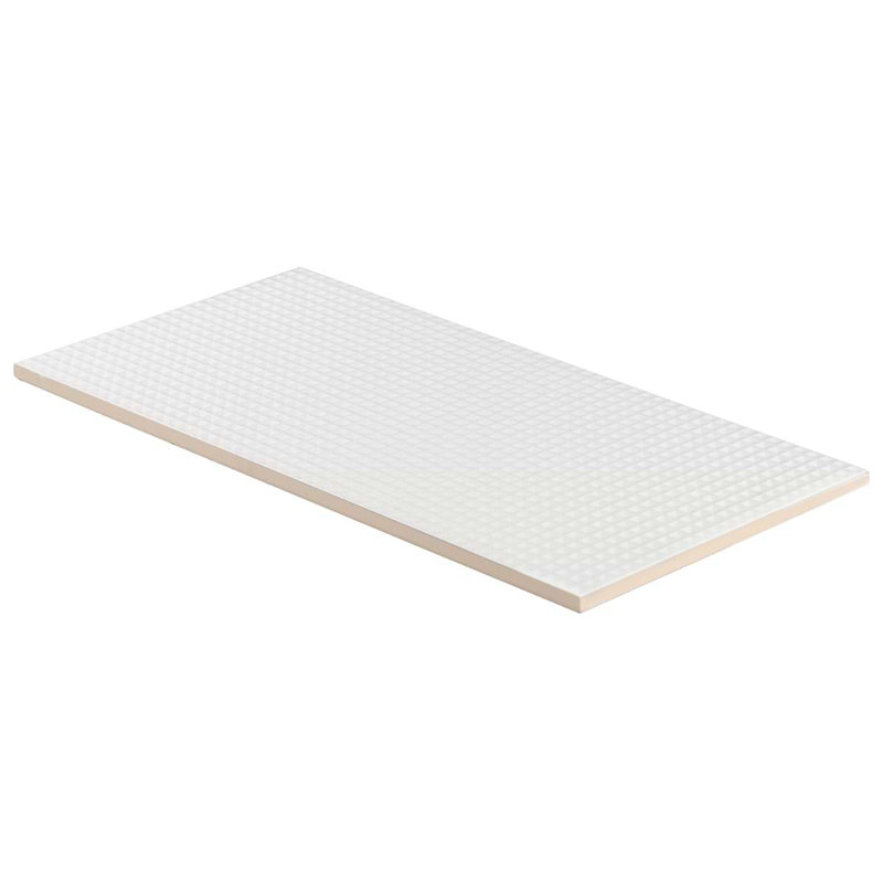 Kinzie 8x16 Waffle Textured Matte Ceramic Tile, White