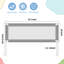 Rail de lit 1Pcs, barrière de lit détachable, convient pour grand, double, rails de lit pour tout-petits et bébé (78,7 po, 1 côté)