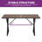 Canudo Rectangular Powder Coated Steel Dining Table-595059308