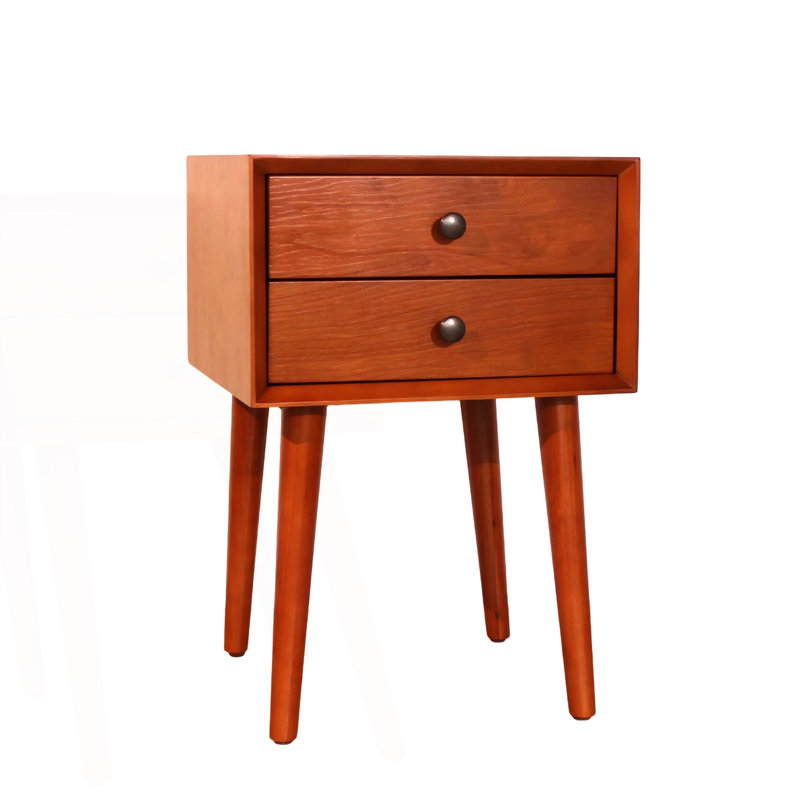 Table de chevet avec 2 tiroirs, petite table de bout avec rangement, table de chevet, Dérive en mer