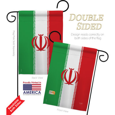 Double Sided 18.5'' H x 13'' W Polyester Flag Set