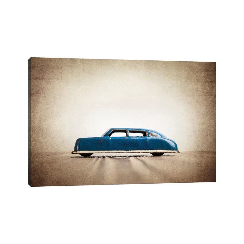 Argo Blue Sedan - Print on Canvas, 101.6 cm H x 66.04 cm W x 1.91 cm D, Wrapped Canvas