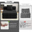39.2'' Folding Sofa Bed, Floor Foldable Futon With Memory Foam-430806708