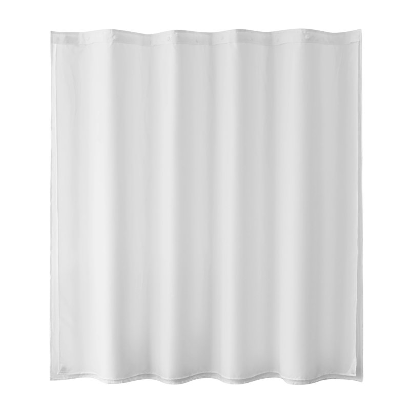 Snap-In Shower Curtain Liner, Replacement Liner With Corner Magnets, H 54 po x l 70 po