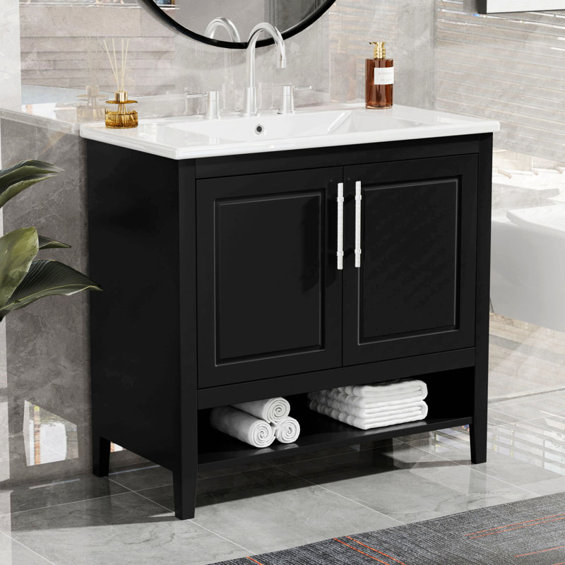 Armoire de salle de bain autoportante Raghnall