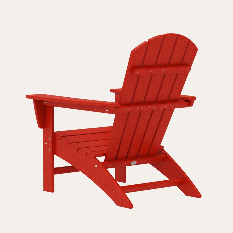 Chaise Adirondack POLYWOOD Nautical, Rouge coucher de soleil