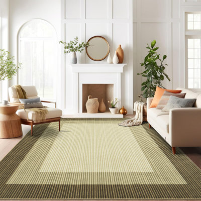 Living Rugs 9x12 Abstract Linear Surface Rugs