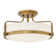 Harper Three Light 18" Retro Bowl Semi-Flush Mount Ceiling Light