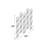 Metal 5 Wavy Panels Abstract Multi Colored Wall Decor with Embossed Details