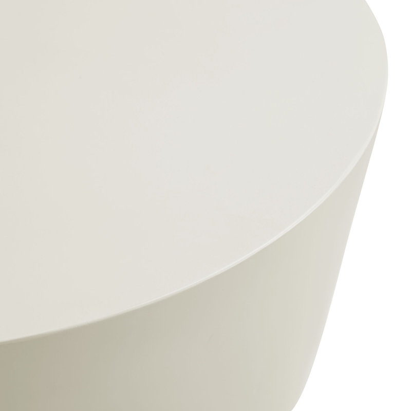 Table basse en béton Brion, Blanc