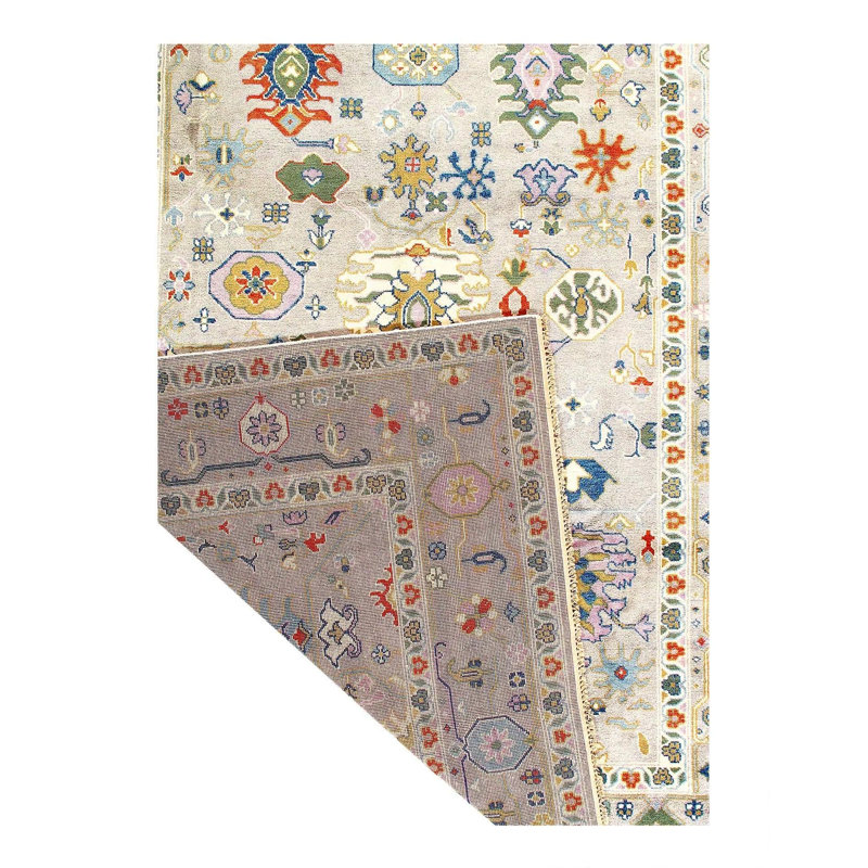 Willehad Hand Woven Cotton and Wool Oriental Area Rug