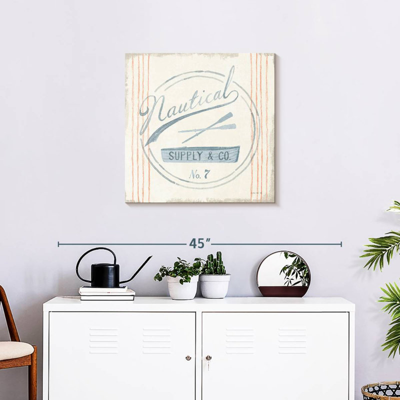 Plaque murale Floursack Nautical, H 24 po x l 24 po
